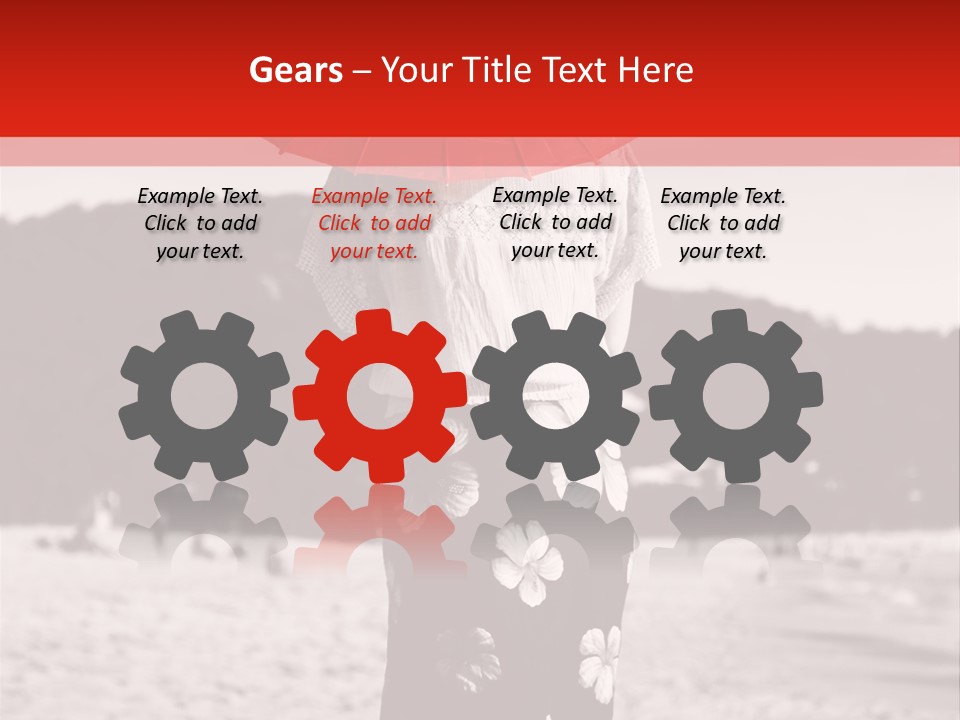 Skirt Umbrella Asian PowerPoint Template