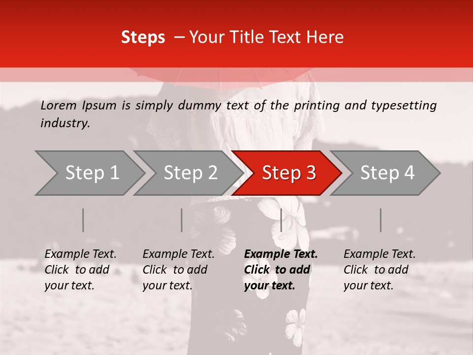 Skirt Umbrella Asian PowerPoint Template