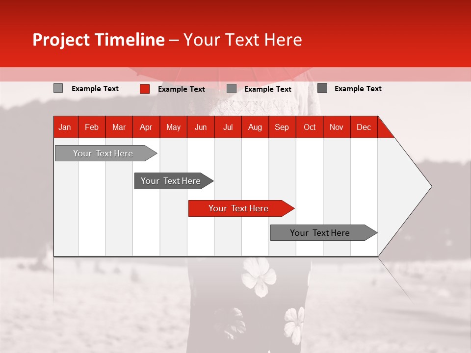 Skirt Umbrella Asian PowerPoint Template