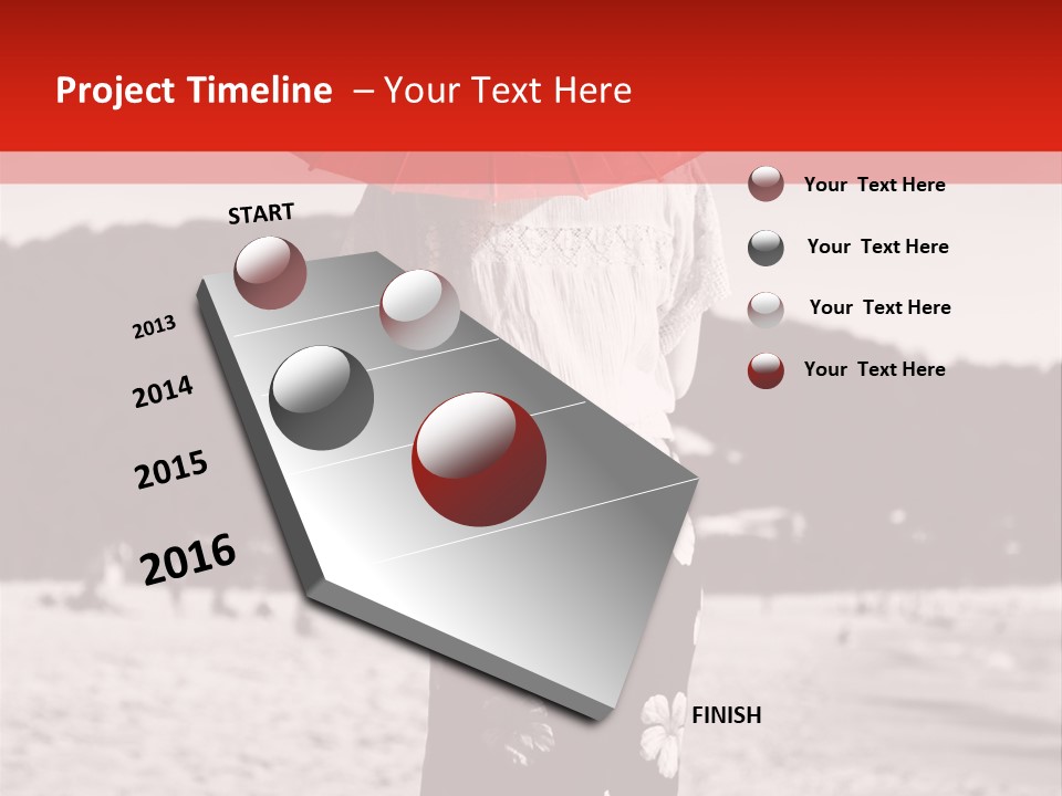 Skirt Umbrella Asian PowerPoint Template