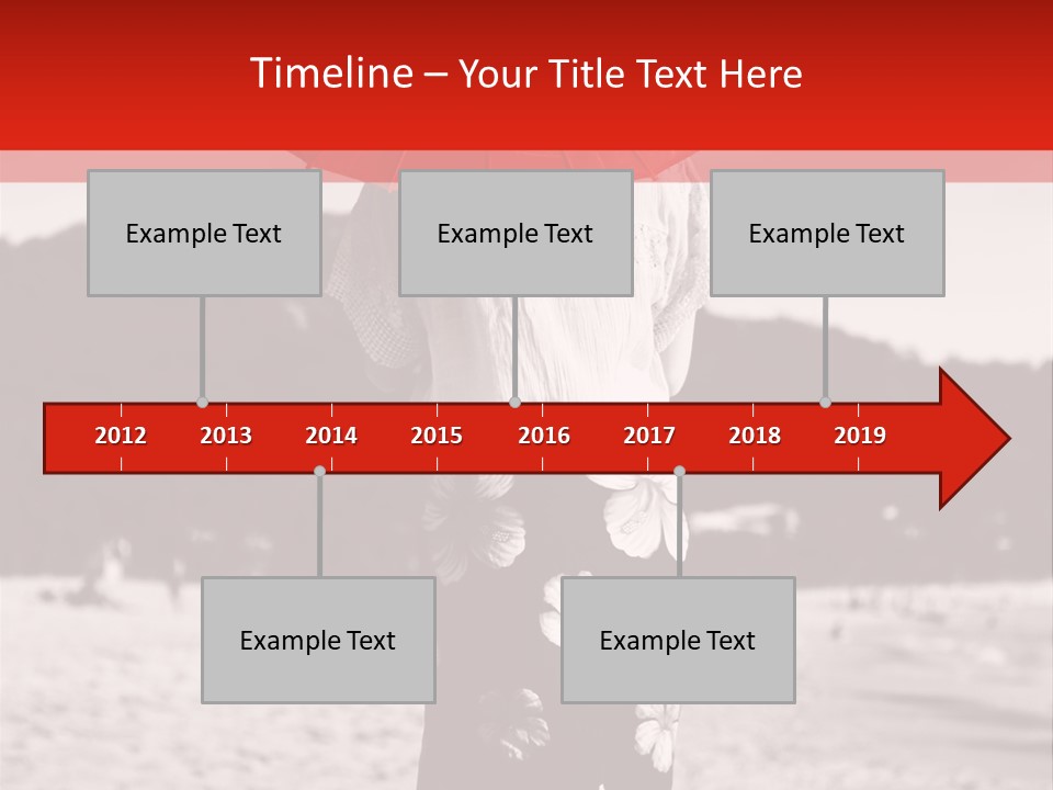 Skirt Umbrella Asian PowerPoint Template