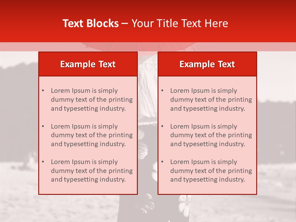 Skirt Umbrella Asian PowerPoint Template