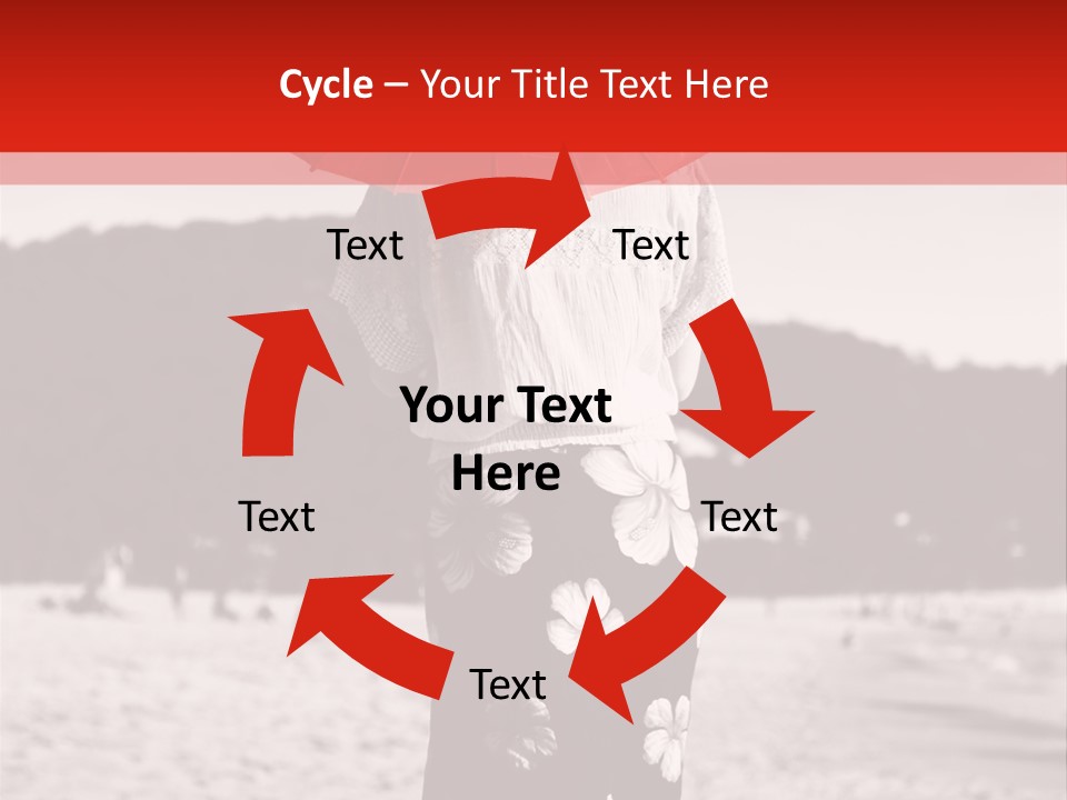 Skirt Umbrella Asian PowerPoint Template