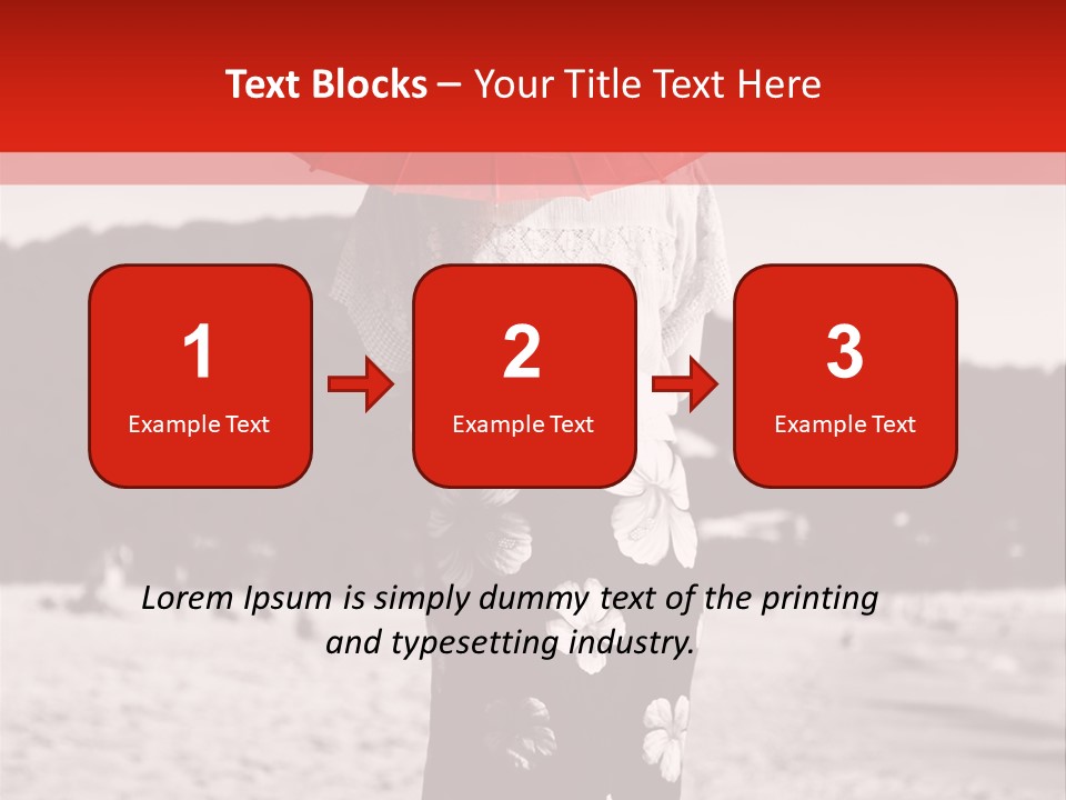 Skirt Umbrella Asian PowerPoint Template