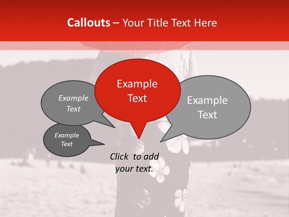 Skirt Umbrella Asian PowerPoint Template