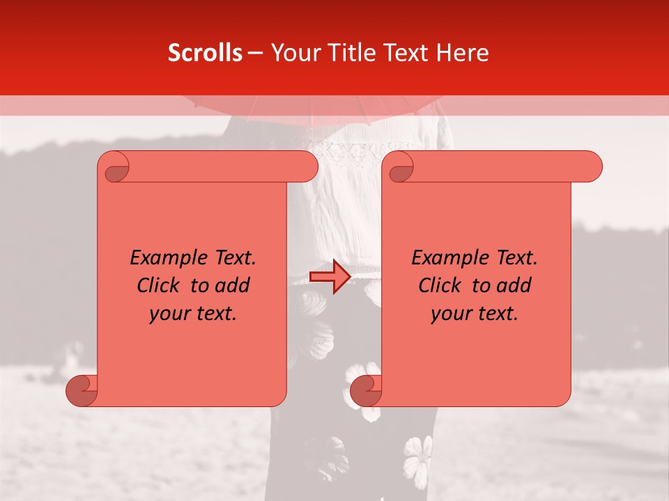 Skirt Umbrella Asian PowerPoint Template
