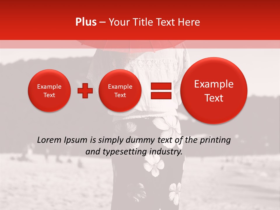 Skirt Umbrella Asian PowerPoint Template