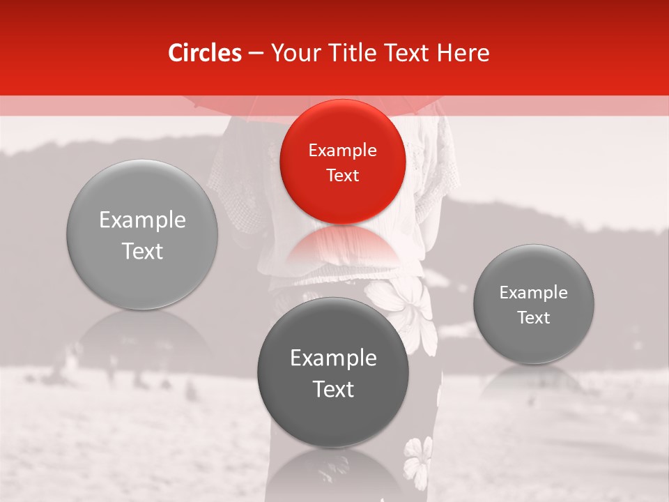 Skirt Umbrella Asian PowerPoint Template