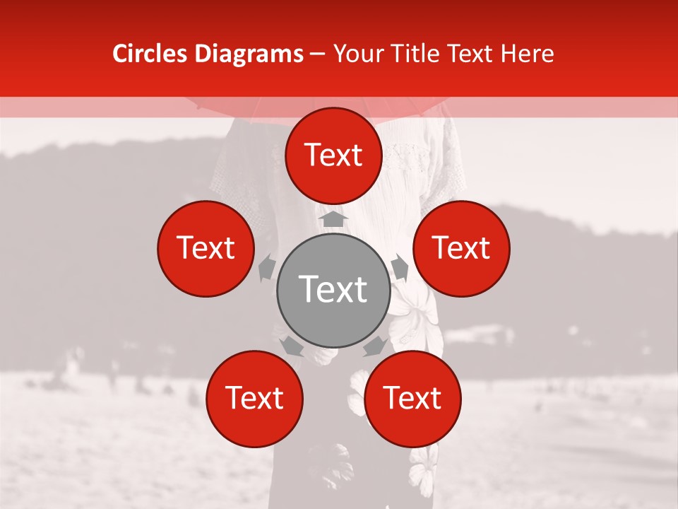 Skirt Umbrella Asian PowerPoint Template