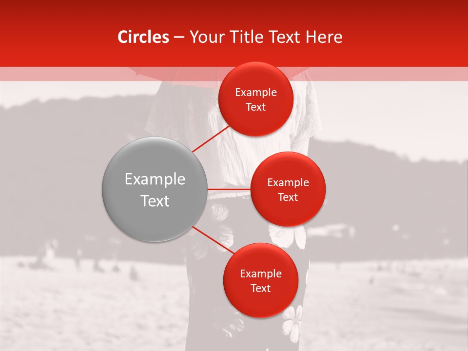 Skirt Umbrella Asian PowerPoint Template