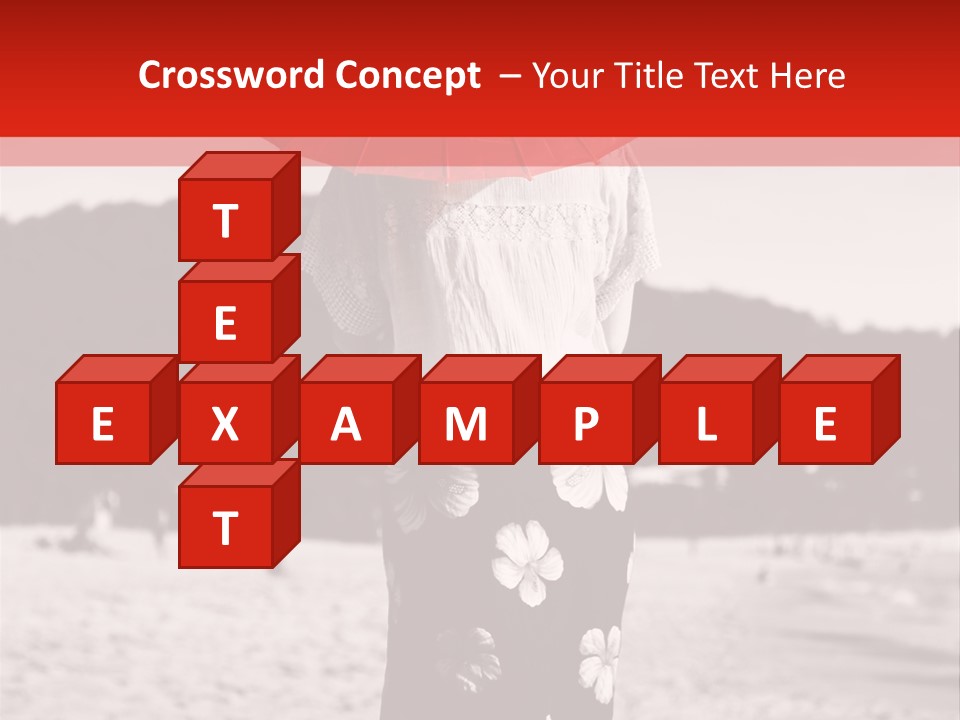 Skirt Umbrella Asian PowerPoint Template