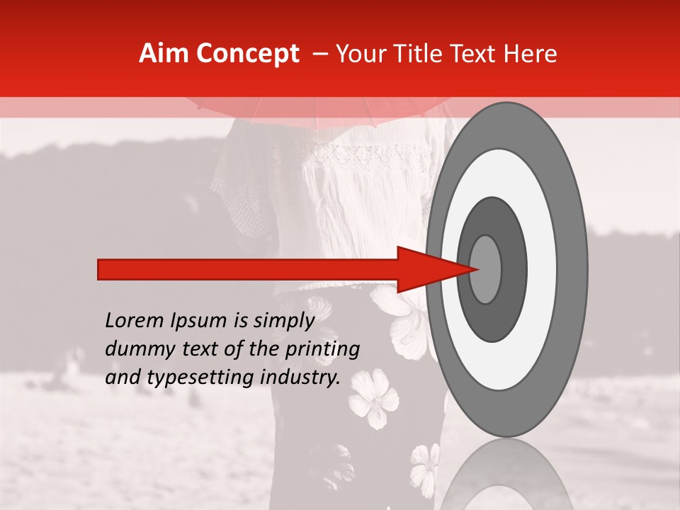 Skirt Umbrella Asian PowerPoint Template