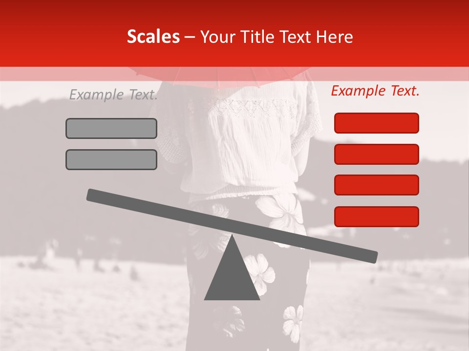 Skirt Umbrella Asian PowerPoint Template