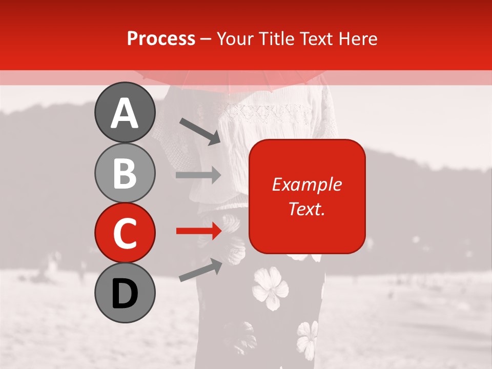 Skirt Umbrella Asian PowerPoint Template