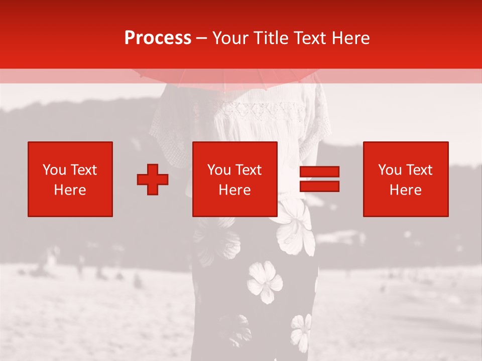 Skirt Umbrella Asian PowerPoint Template