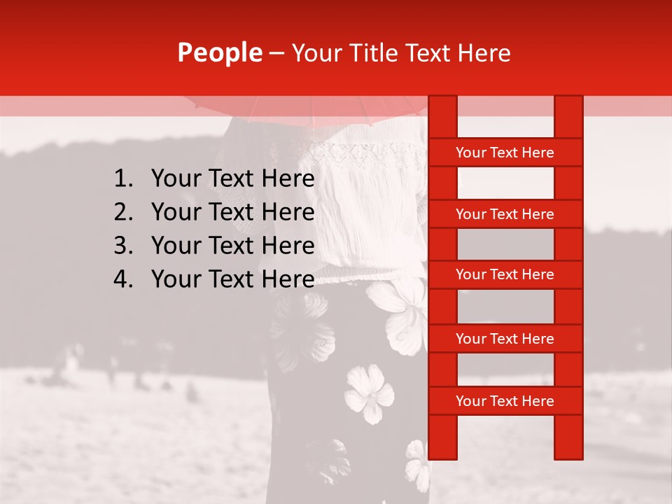 Skirt Umbrella Asian PowerPoint Template