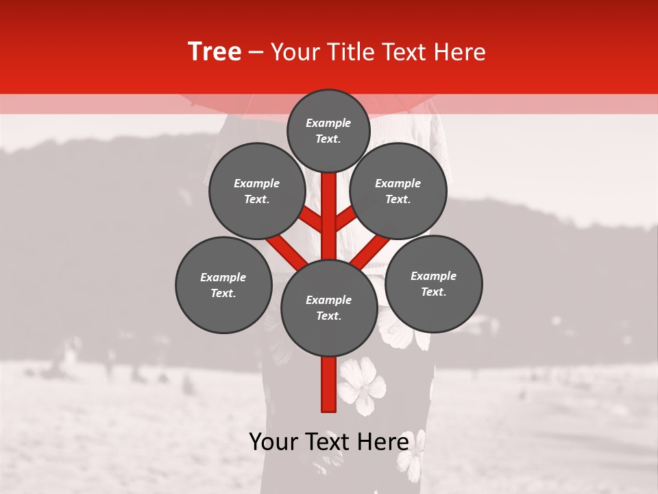 Skirt Umbrella Asian PowerPoint Template