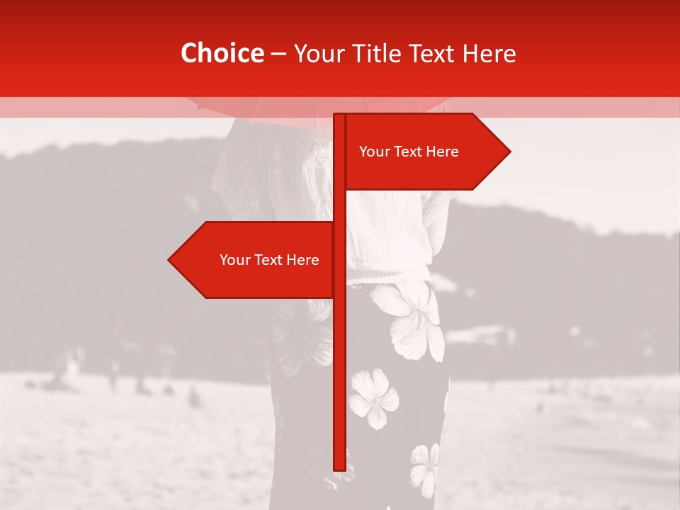 Skirt Umbrella Asian PowerPoint Template