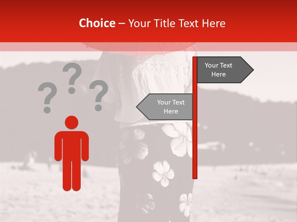 Skirt Umbrella Asian PowerPoint Template