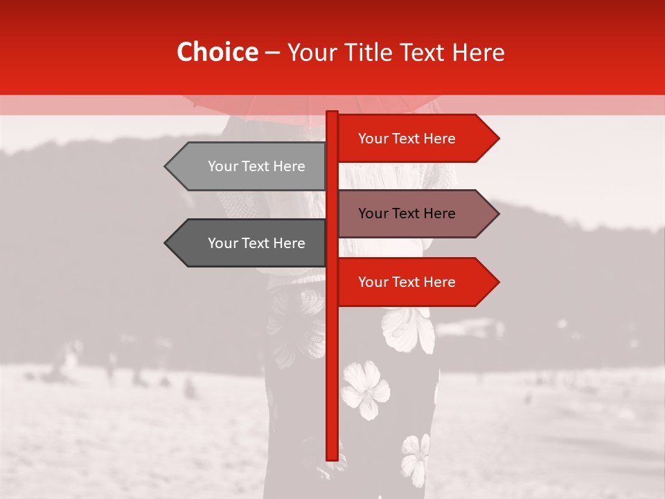 Skirt Umbrella Asian PowerPoint Template