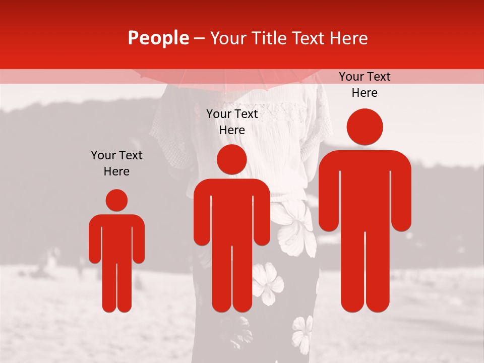 Skirt Umbrella Asian PowerPoint Template