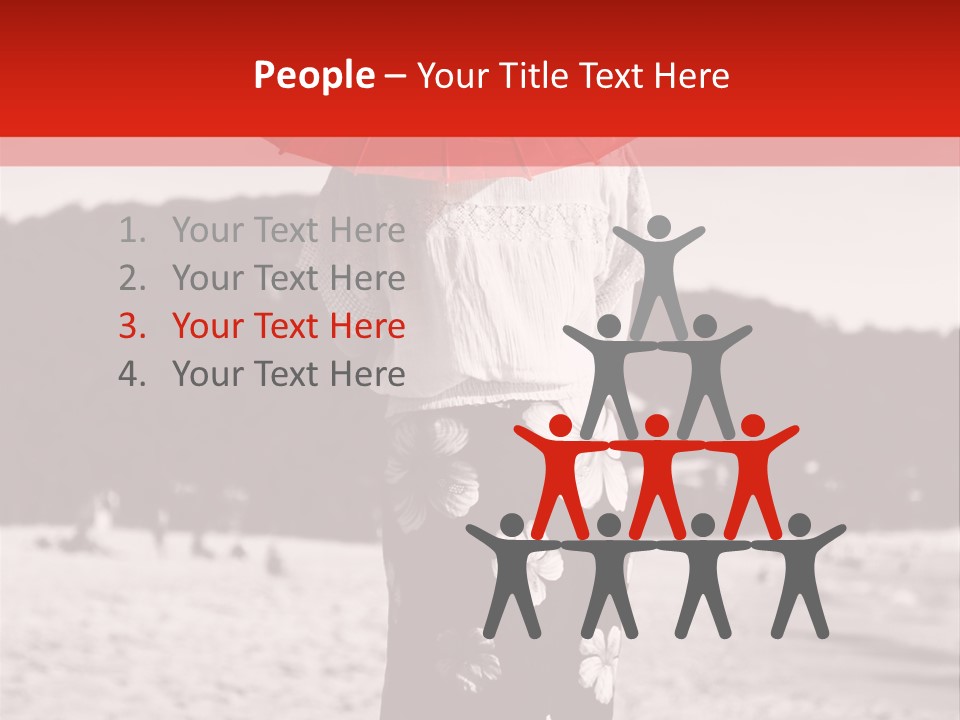 Skirt Umbrella Asian PowerPoint Template