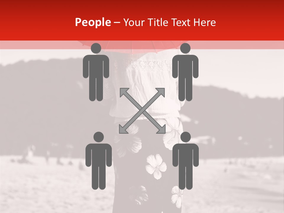 Skirt Umbrella Asian PowerPoint Template