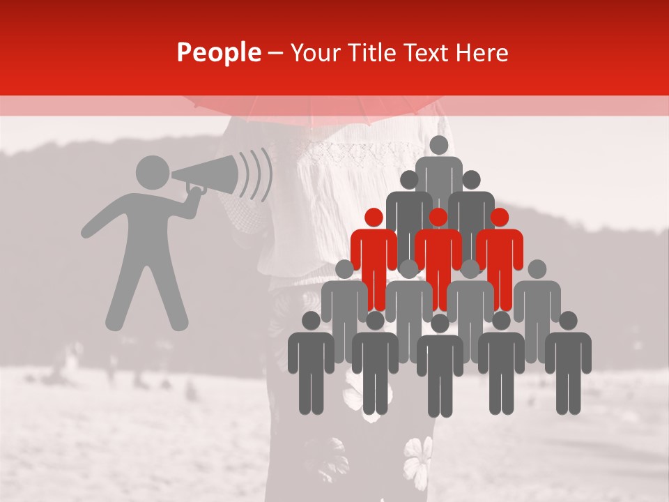 Skirt Umbrella Asian PowerPoint Template