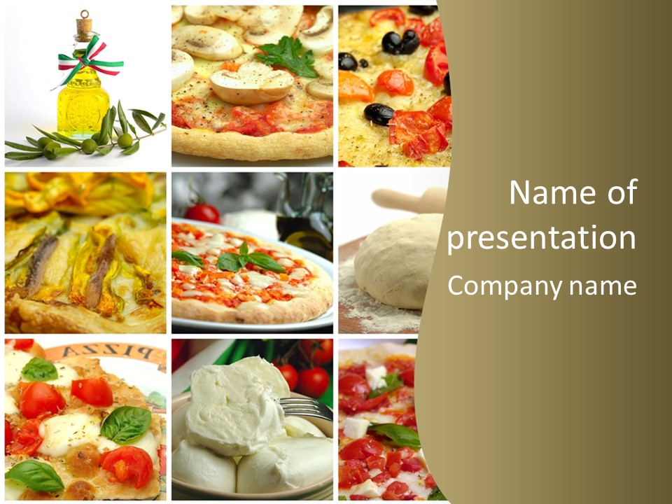 Italian Dinner Basil PowerPoint Template