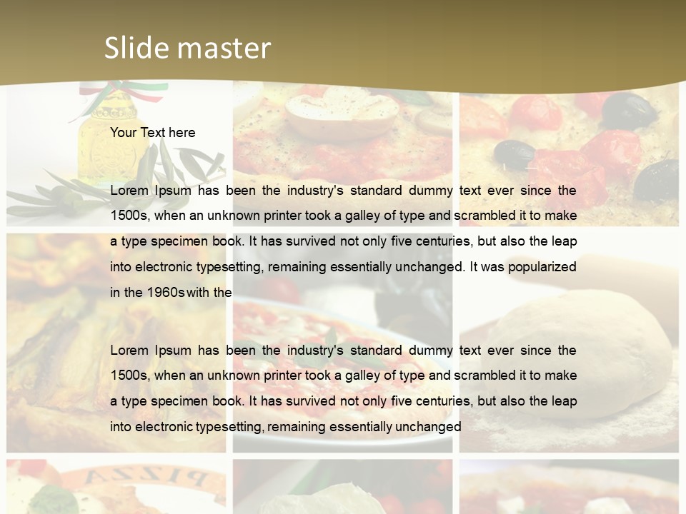 Italian Dinner Basil PowerPoint Template