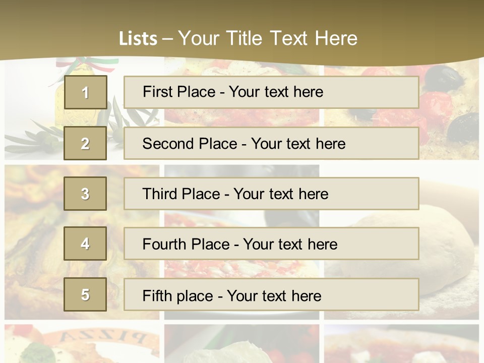 Italian Dinner Basil PowerPoint Template