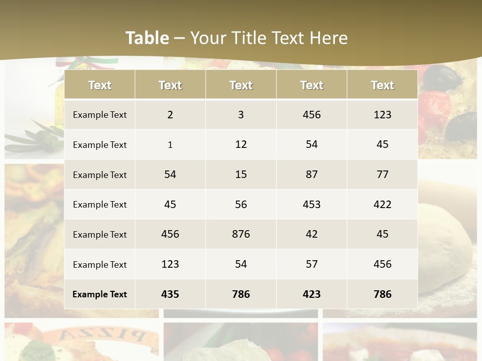 Italian Dinner Basil PowerPoint Template