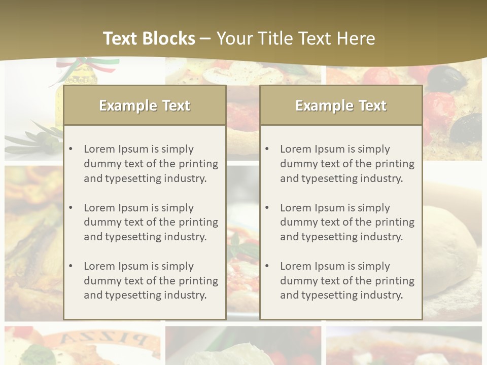 Italian Dinner Basil PowerPoint Template