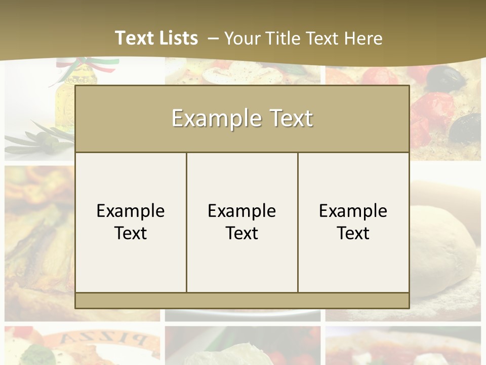 Italian Dinner Basil PowerPoint Template