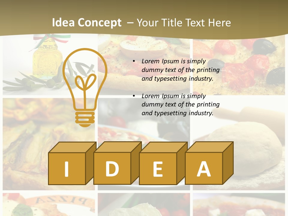 Italian Dinner Basil PowerPoint Template