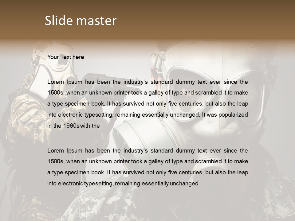 Gun Man Armed PowerPoint Template