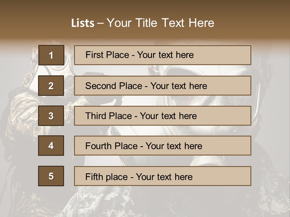 Gun Man Armed PowerPoint Template