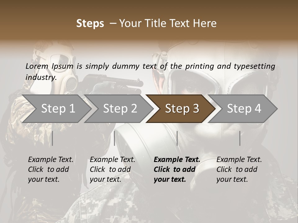 Gun Man Armed PowerPoint Template