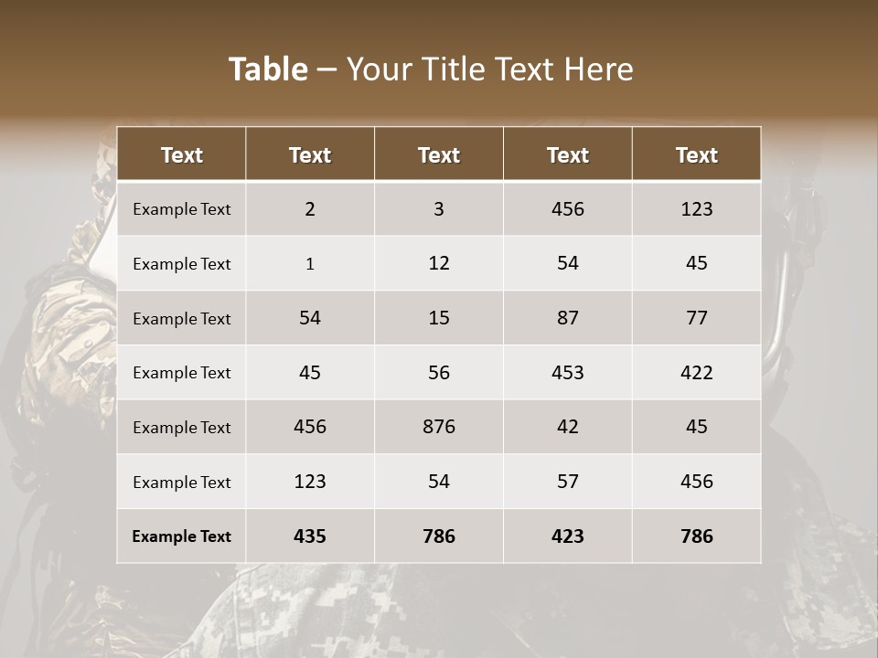 Gun Man Armed PowerPoint Template