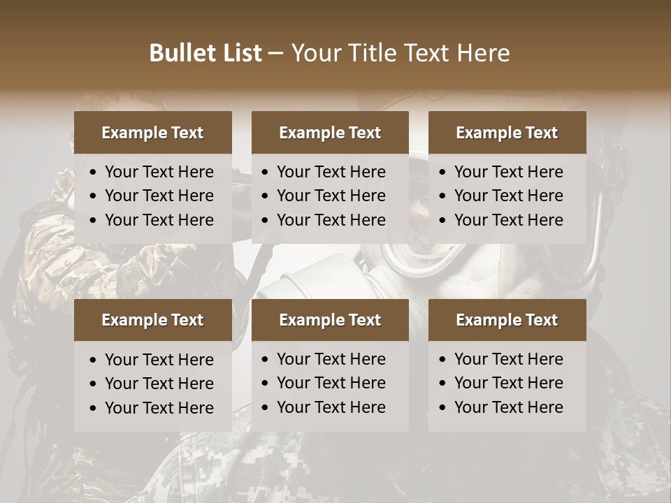 Gun Man Armed PowerPoint Template