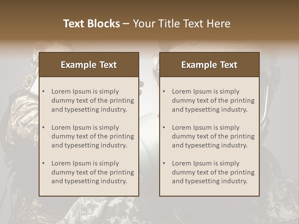 Gun Man Armed PowerPoint Template
