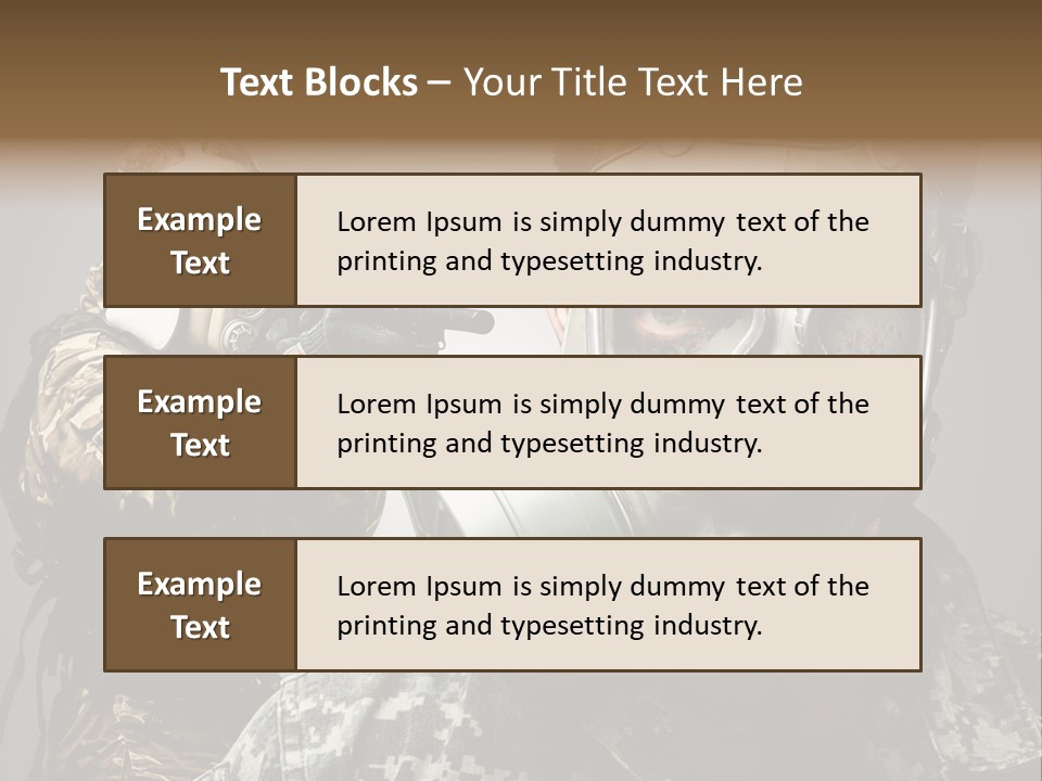 Gun Man Armed PowerPoint Template