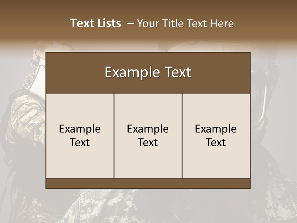 Gun Man Armed PowerPoint Template