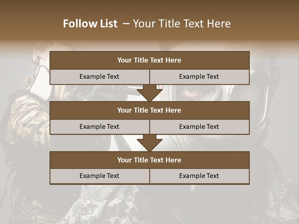 Gun Man Armed PowerPoint Template