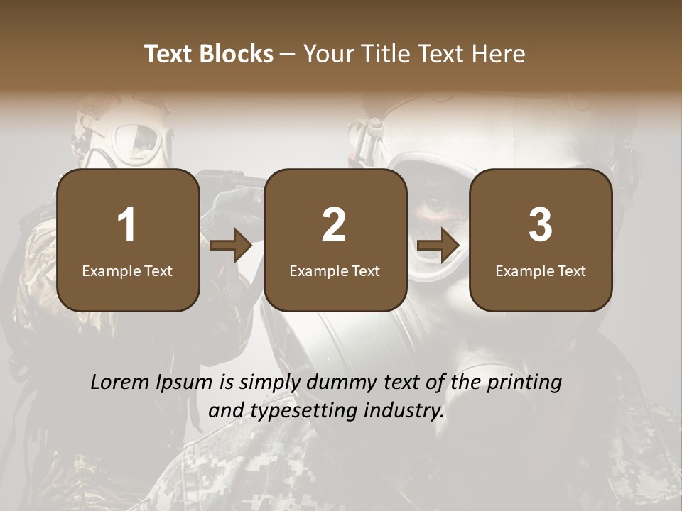 Gun Man Armed PowerPoint Template