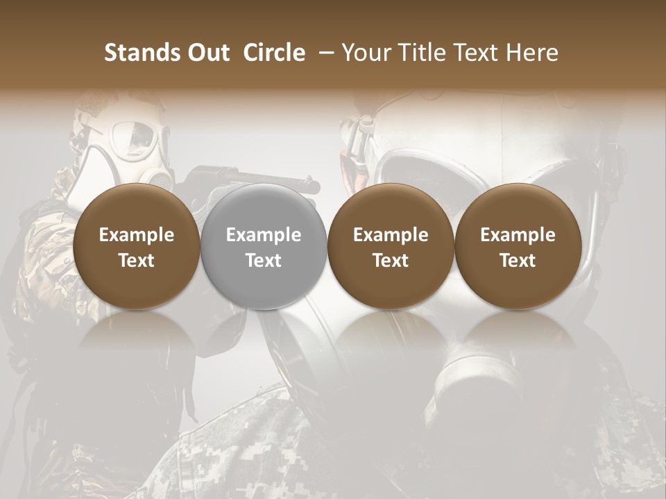 Gun Man Armed PowerPoint Template