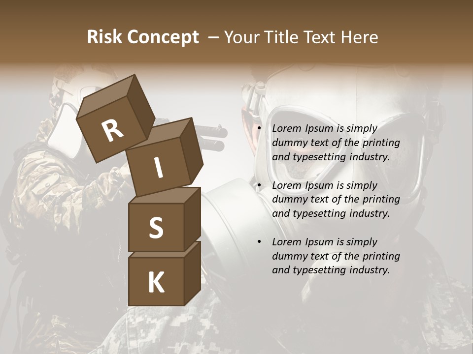 Gun Man Armed PowerPoint Template