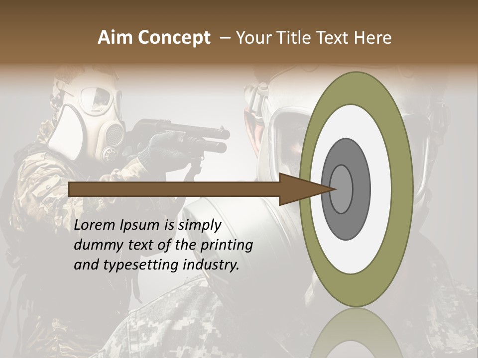 Gun Man Armed PowerPoint Template