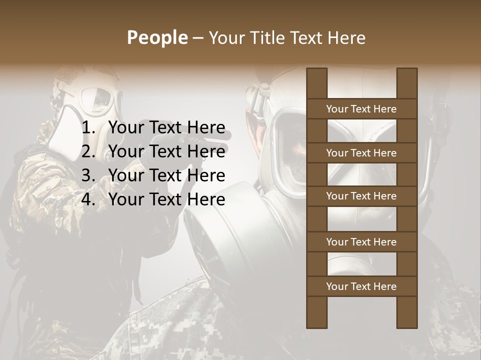 Gun Man Armed PowerPoint Template