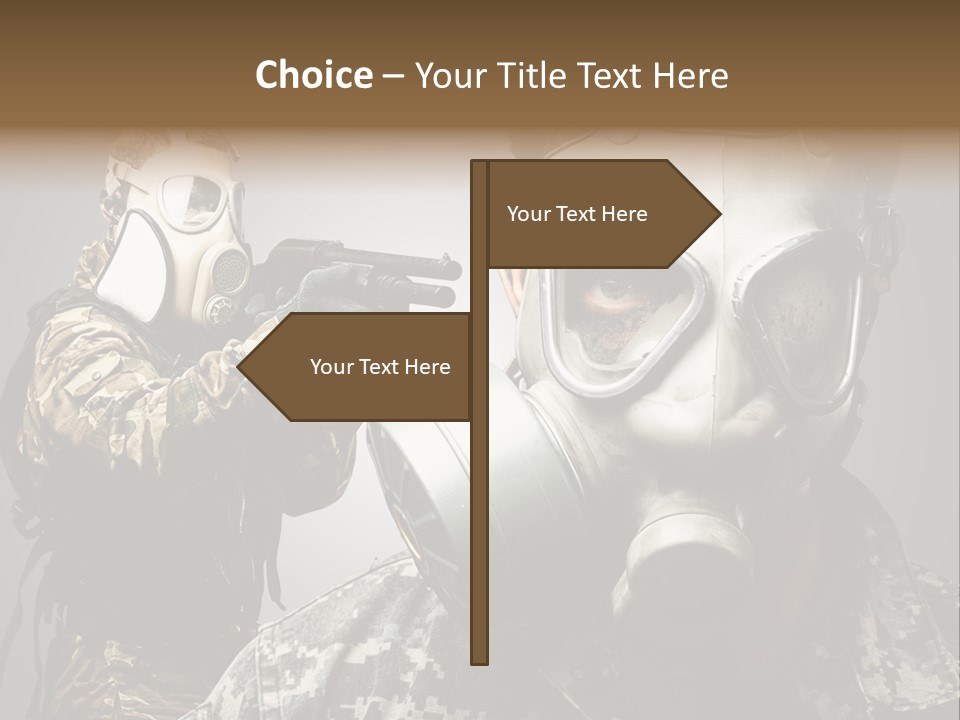 Gun Man Armed PowerPoint Template